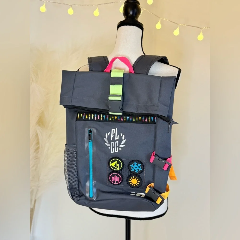 🌾 New Balance‎ Large Backpack - Gray with Colorful Accents NEW